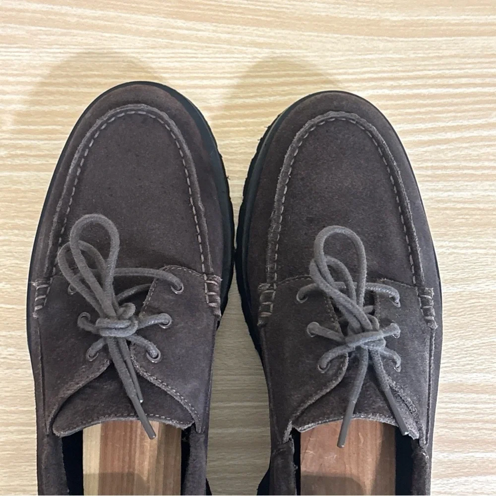 COS Chunky Suede Derby Shoes Dark Brown Men’s EU 45 US 12
